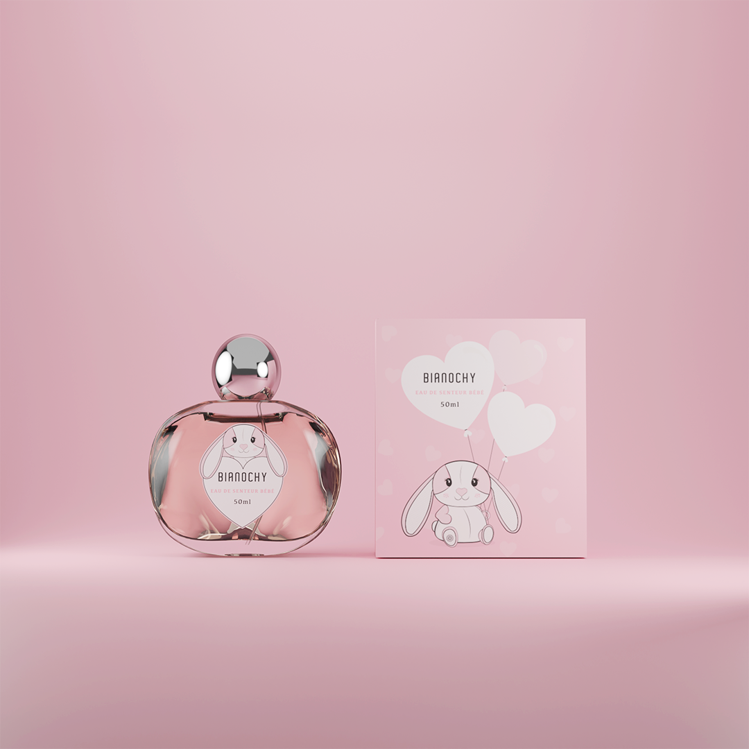 parfumé bébé lapin rose