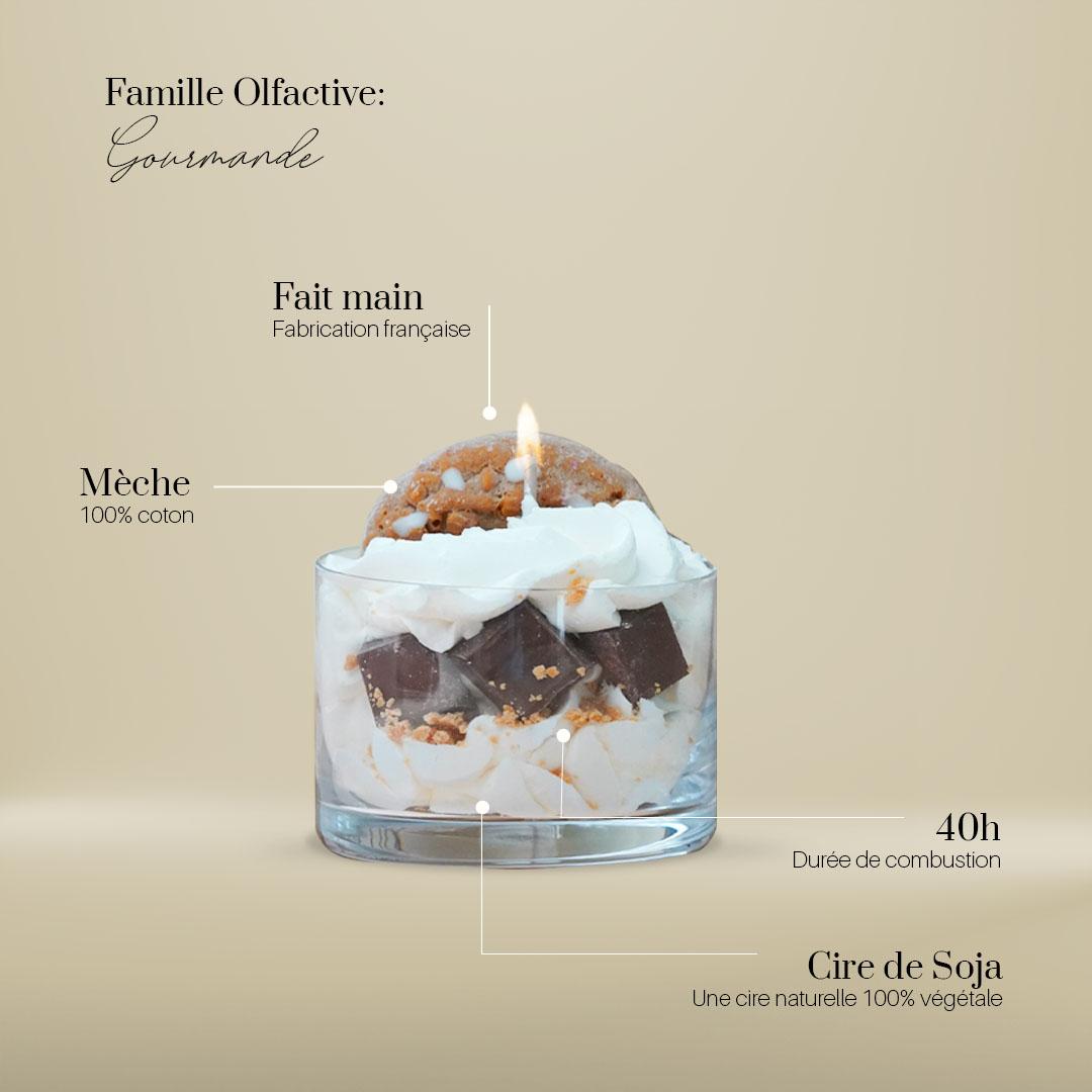 Bougie gourmande cookie