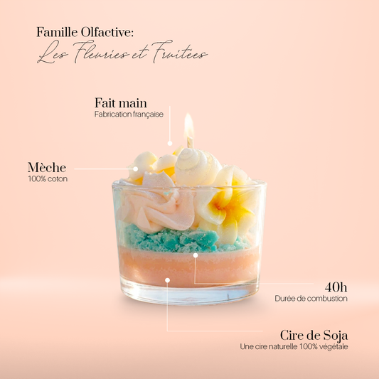 Bougie gourmande au monoï