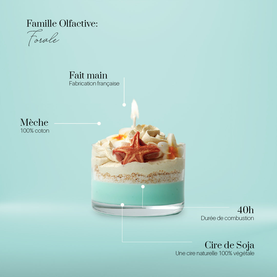 Bougie gourmande au monoï