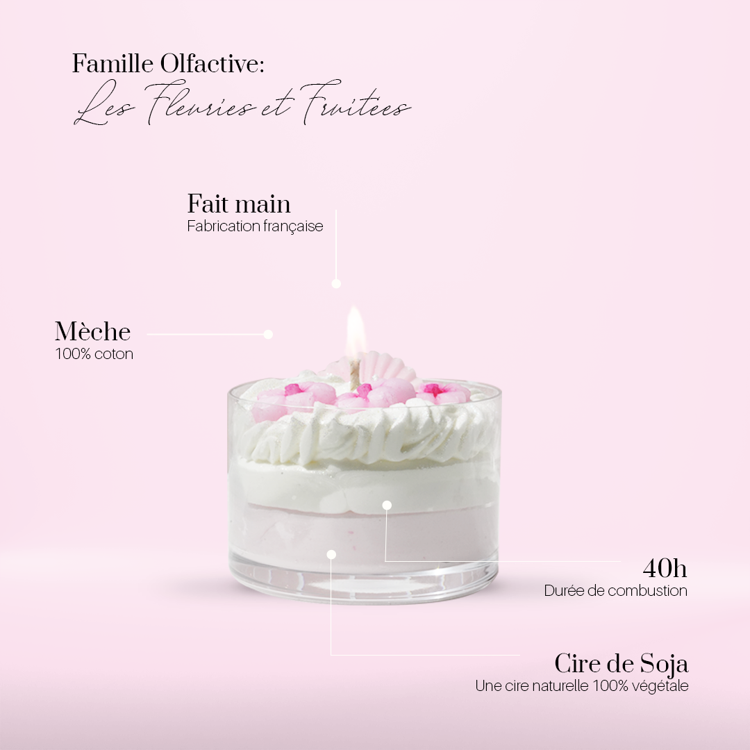 Bougie gourmande sakura
