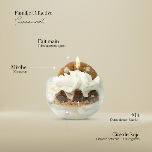 Bougie gourmande cookie