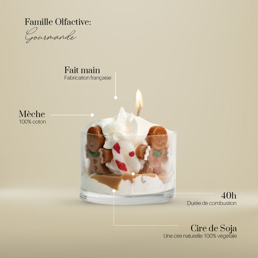 Bougie gourmande pain d’épices