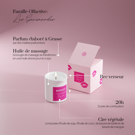 Bougie de massage – kiss me